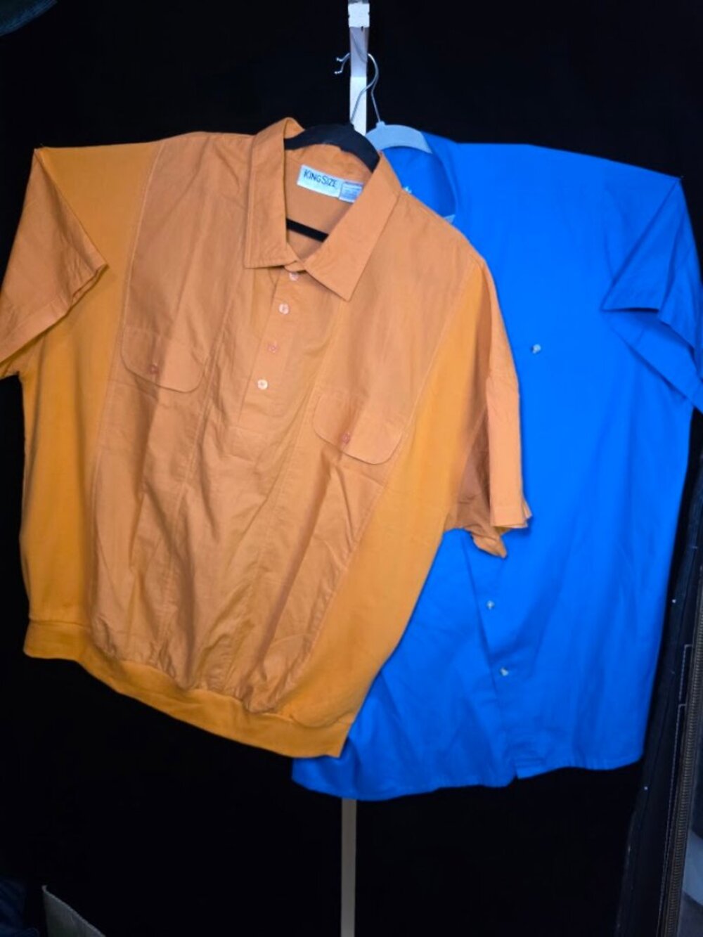 Lot of (2) KingSize Short Sleeve Button Down & Polo Shirts 4XL/3XL